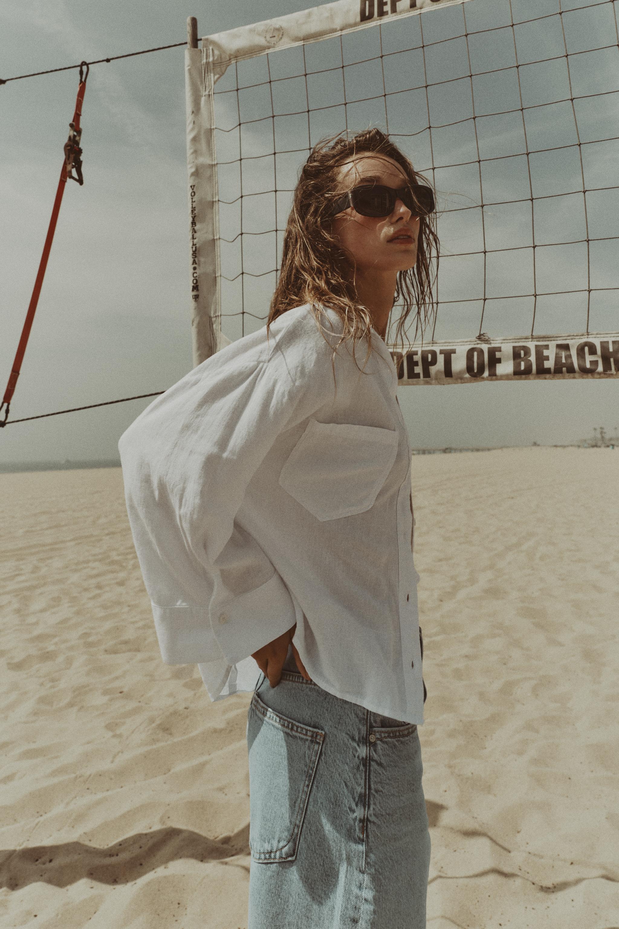 CHEMISE FLUIDE AVEC LIN